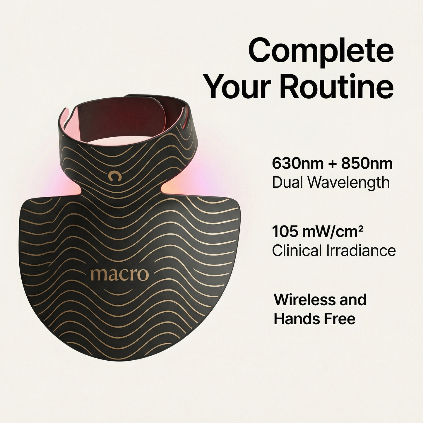 Neck & Chest Red Light Mask