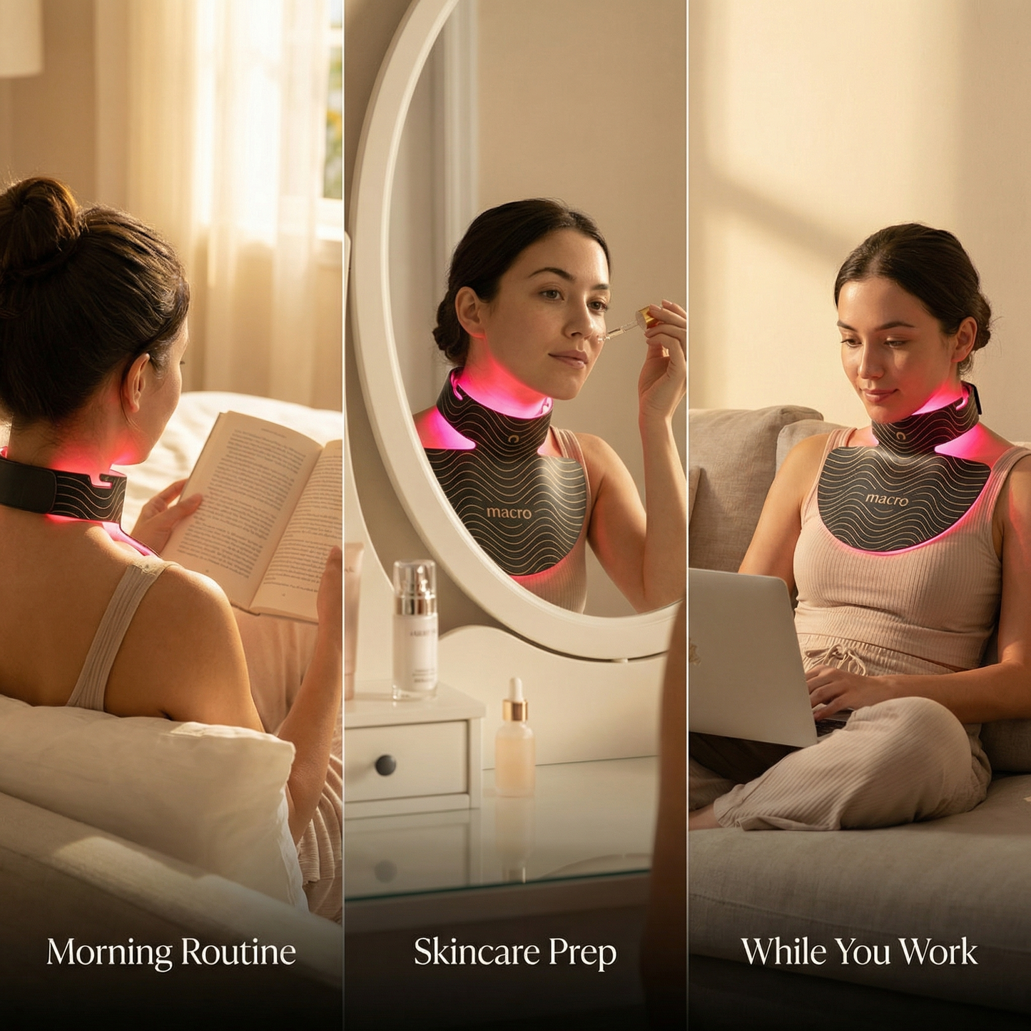Neck & Chest Red Light Mask